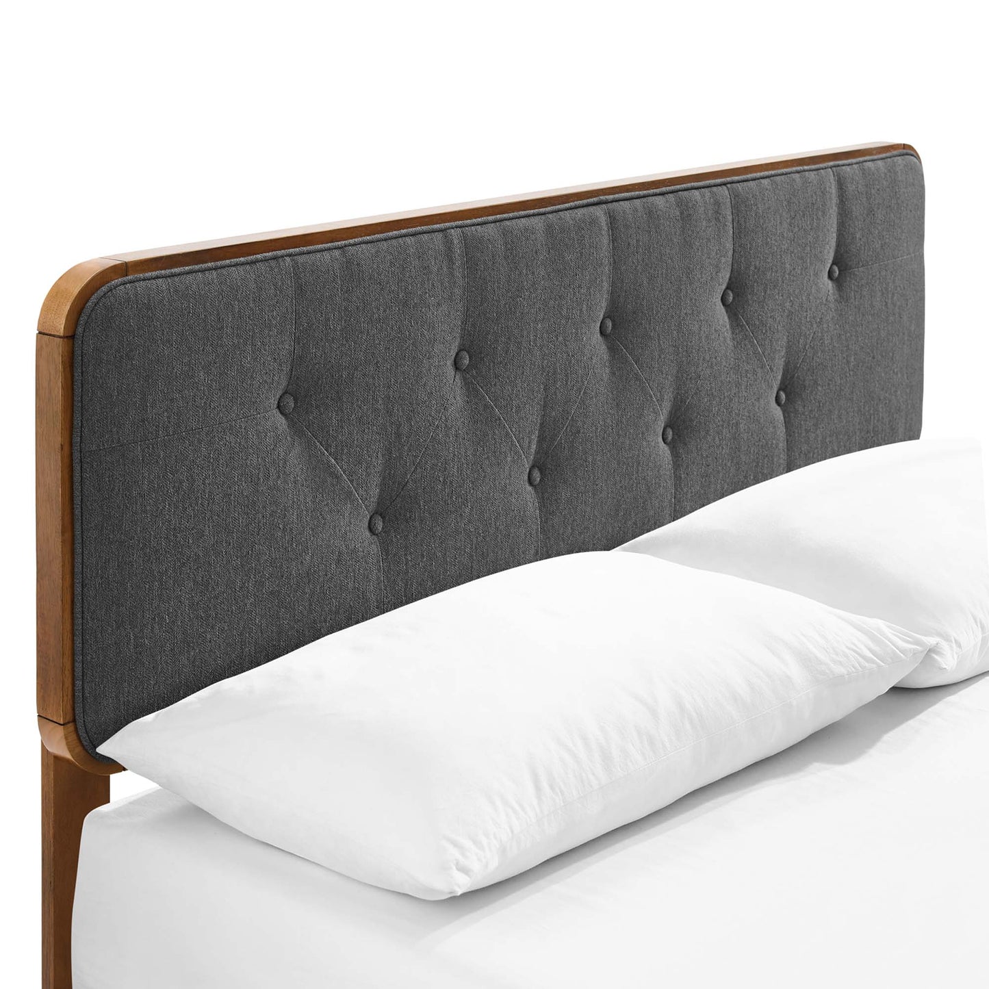 Bridgette Wood Queen Platform Bed With Angular Frame