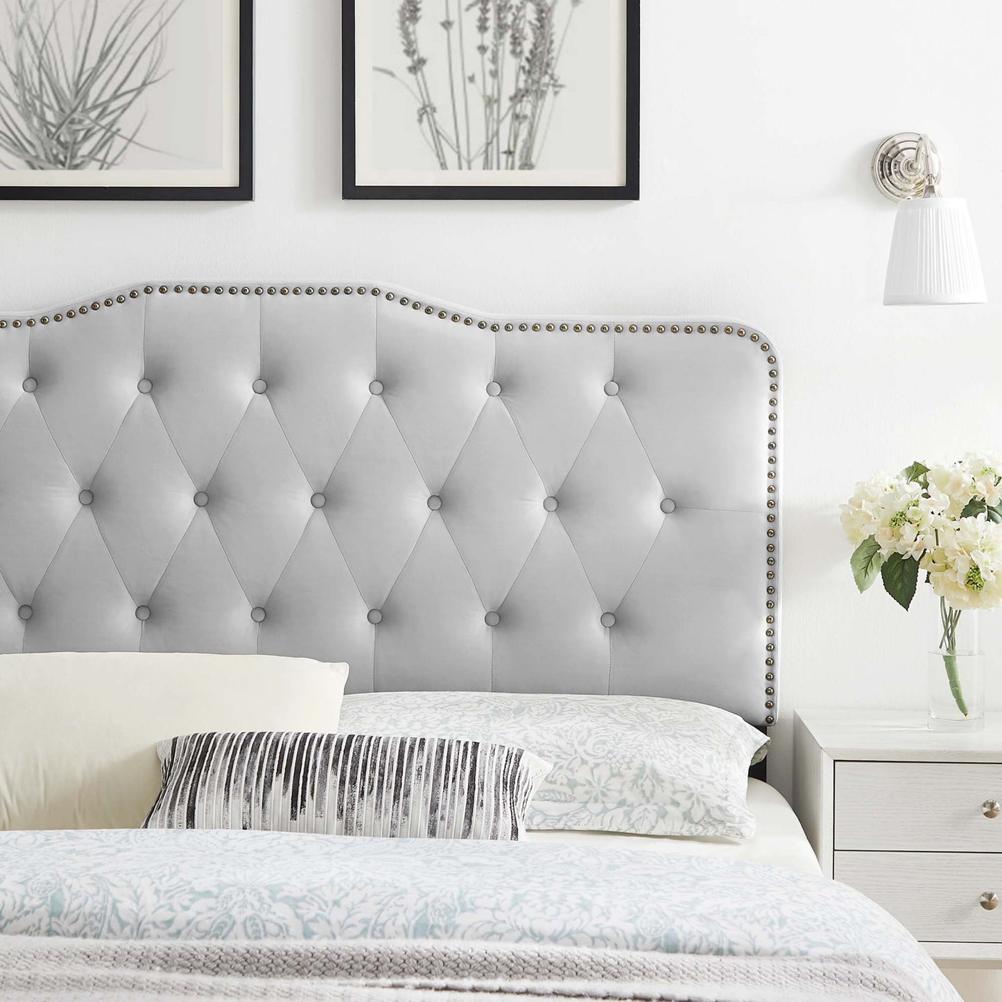 Sophia Tufted Performance Velvet Twin Headboard