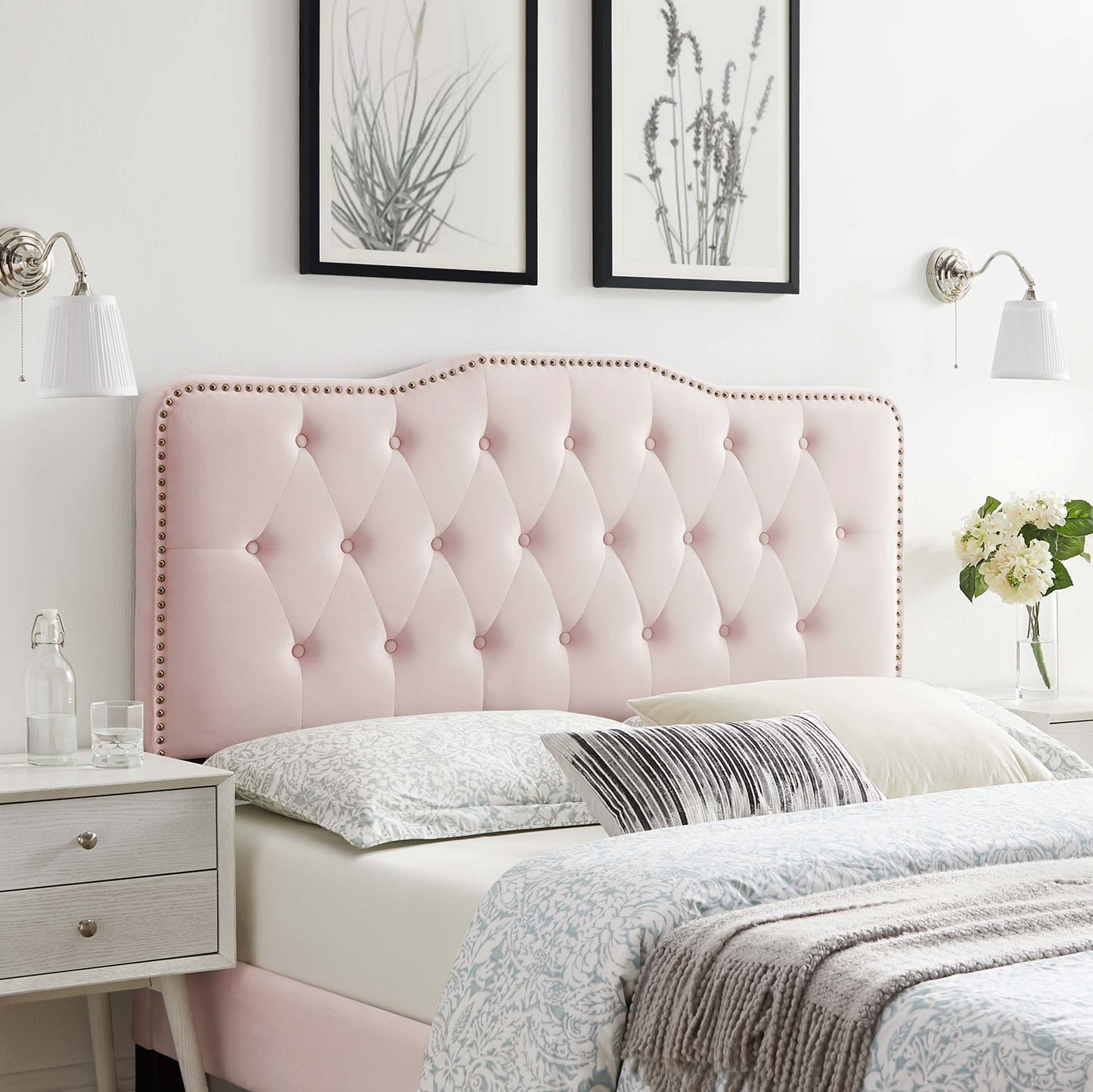 Sophia Tufted Performance Velvet Twin Headboard