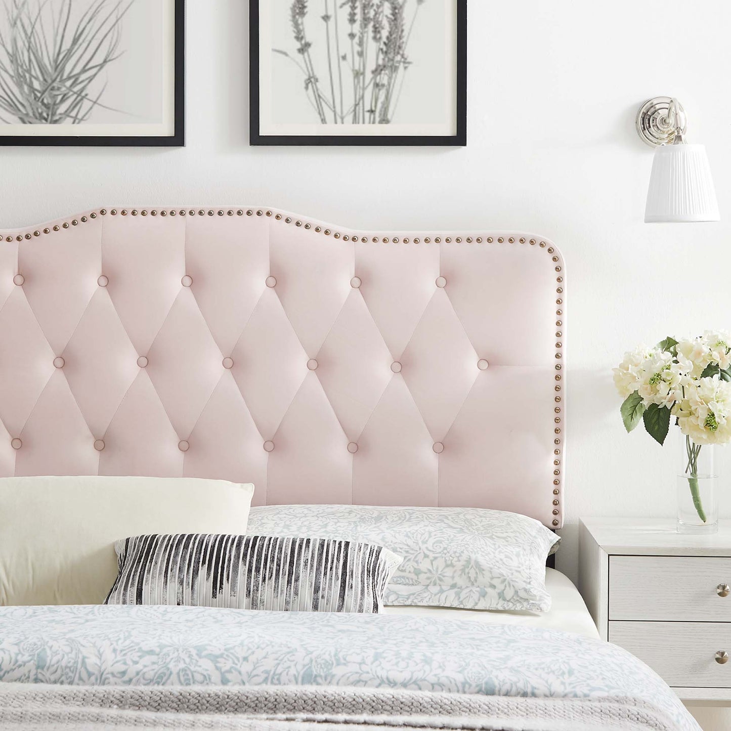 Sophia Tufted Performance Velvet Twin Headboard