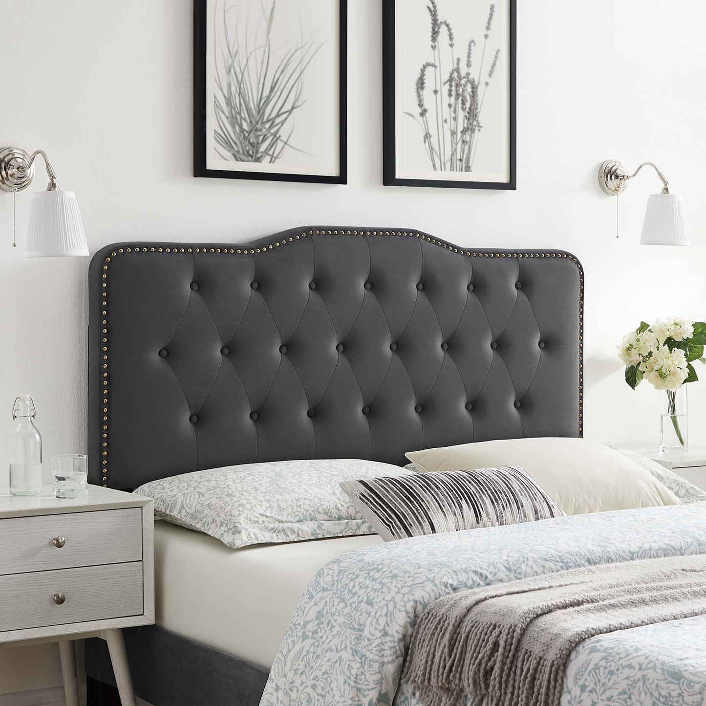 Sophia Tufted Performance Velvet King/California King Headboard