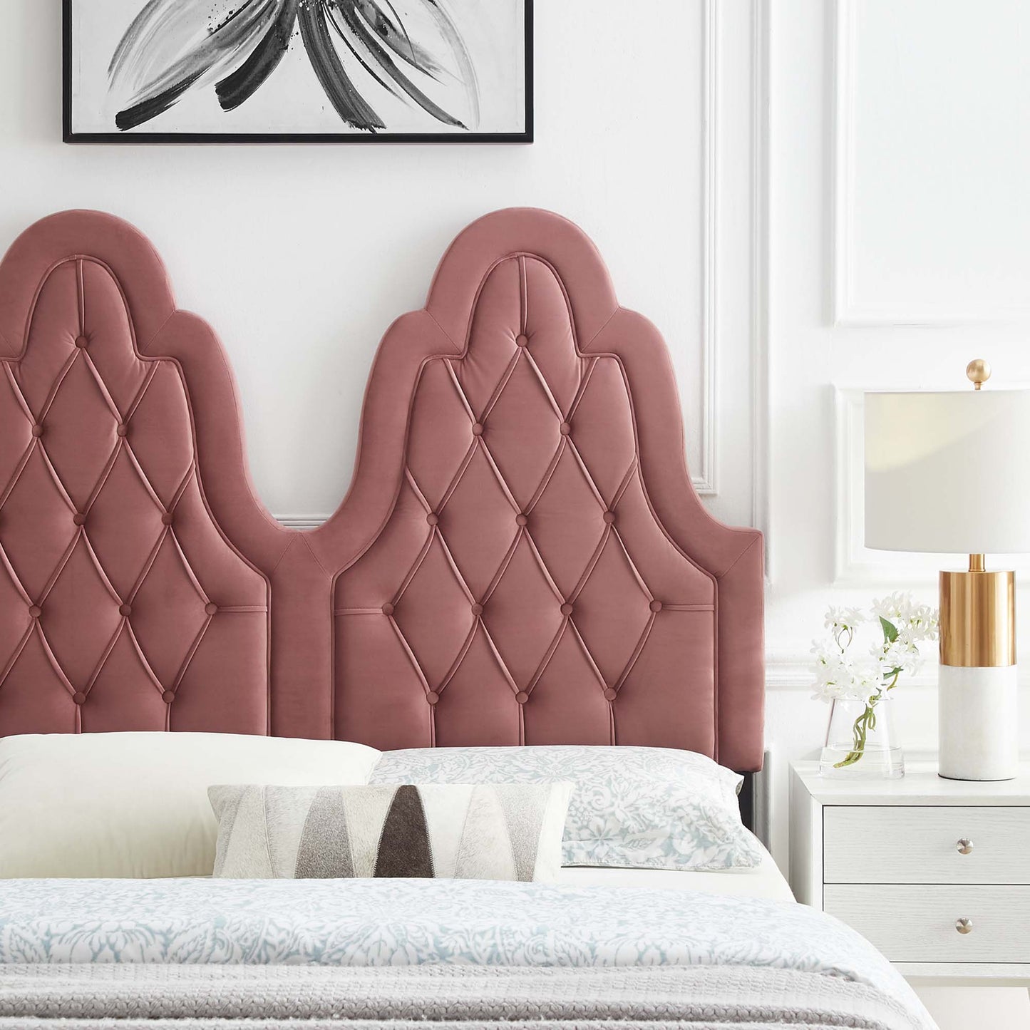 Augustine Tufted Performance Velvet King/California King Headboard