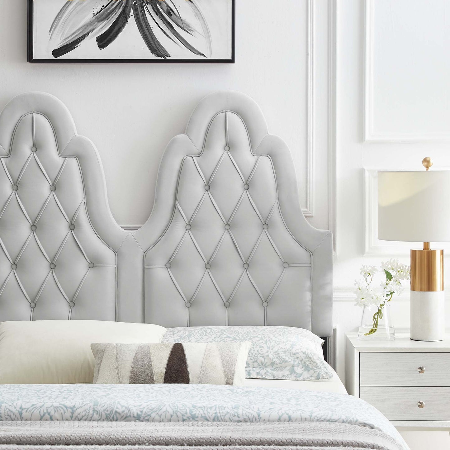 Augustine Tufted Performance Velvet King/California King Headboard