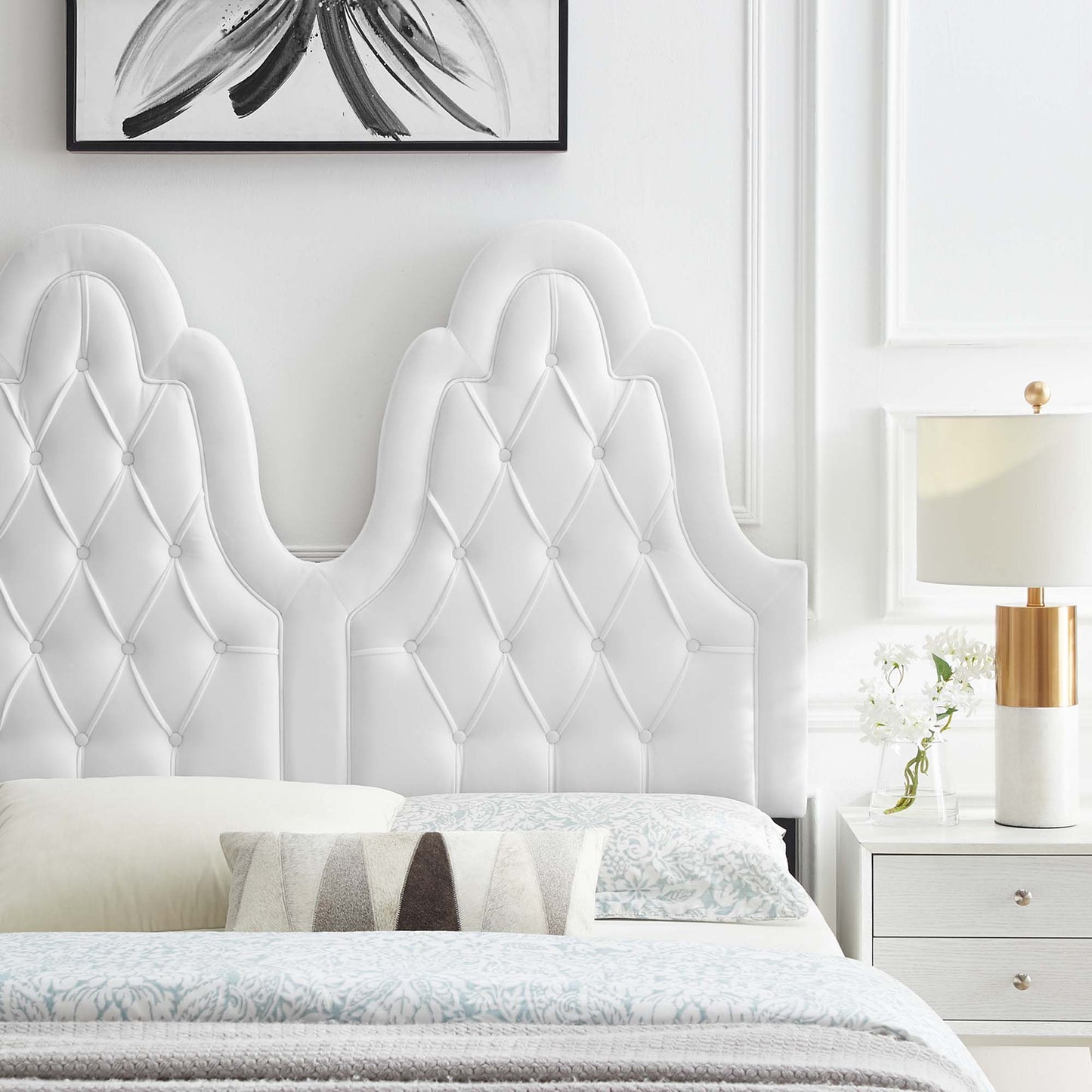 Augustine Tufted Performance Velvet King/California King Headboard