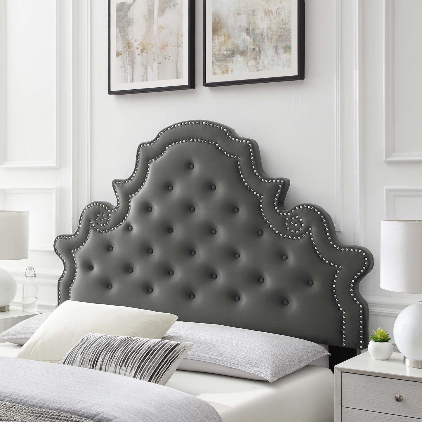 Diana Tufted Performance Velvet Twin Headboard