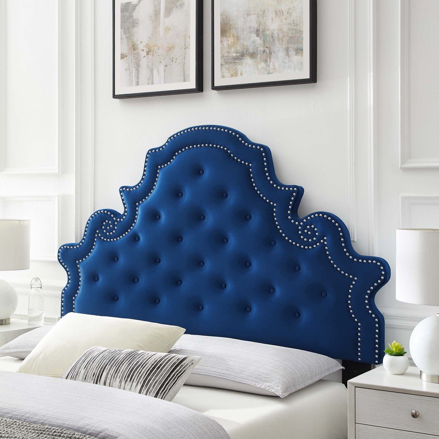 Diana Tufted Performance Velvet Twin Headboard