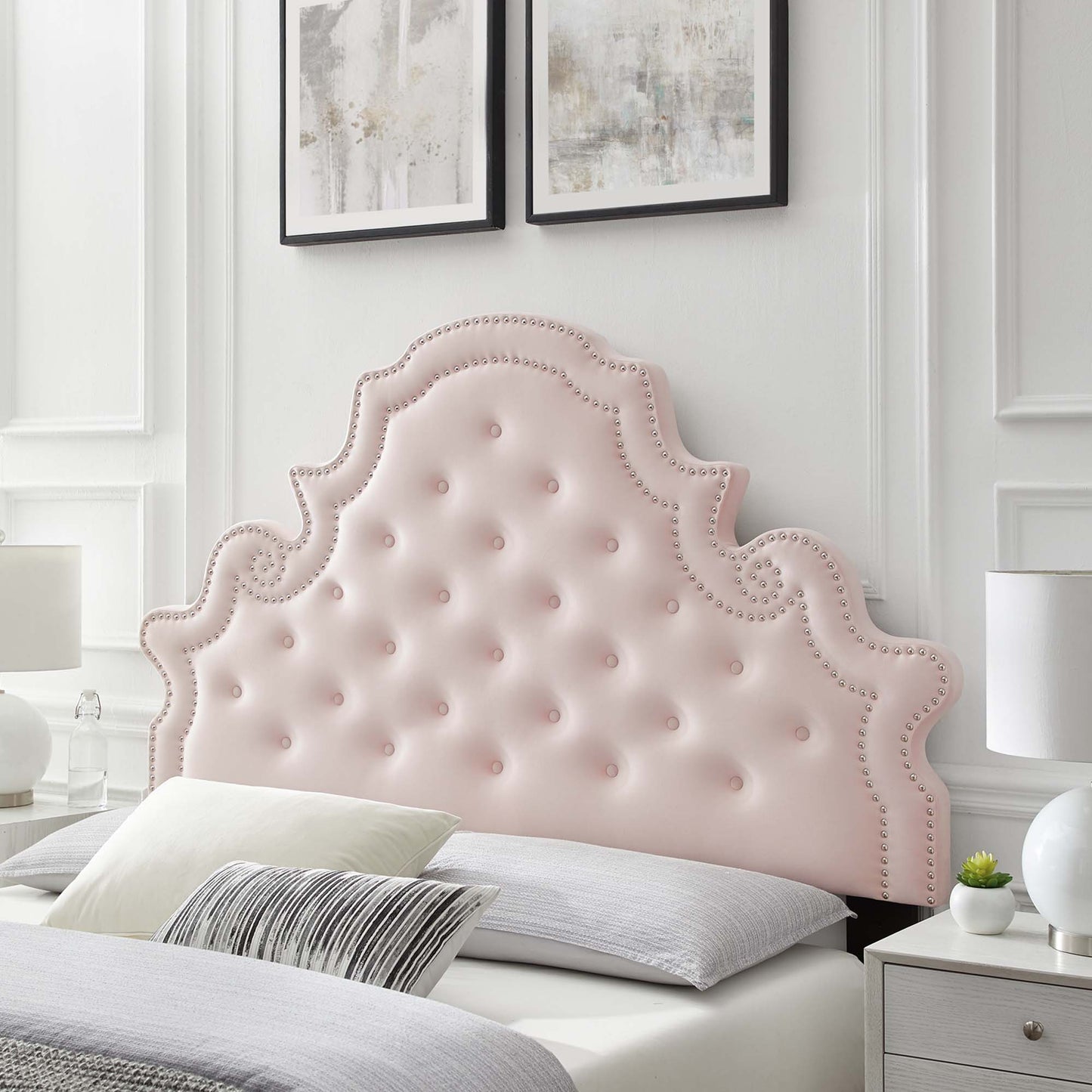 Diana Tufted Performance Velvet Twin Headboard