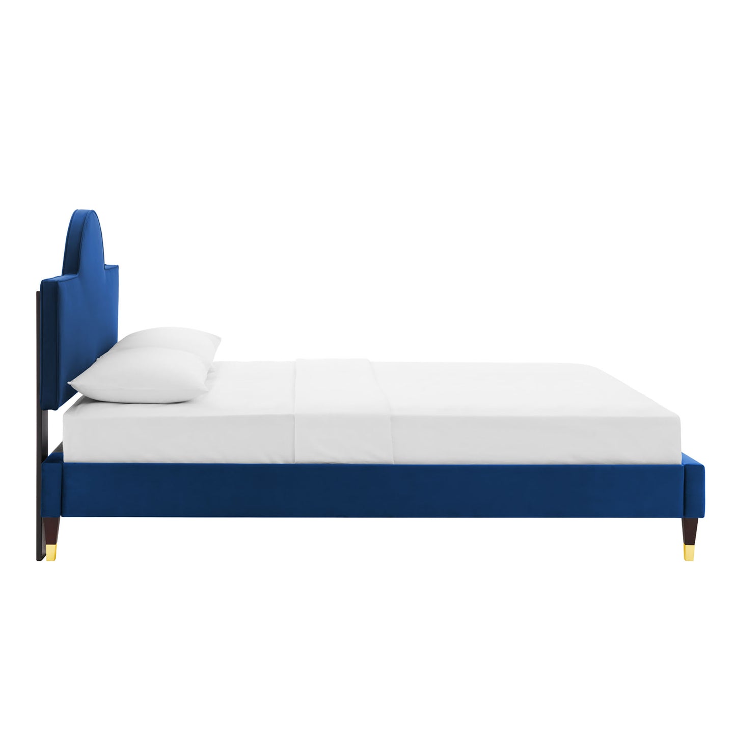 Aurora Performance Velvet Queen Bed