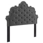 Arabella Button-Tufted Performance Velvet Twin Headboard