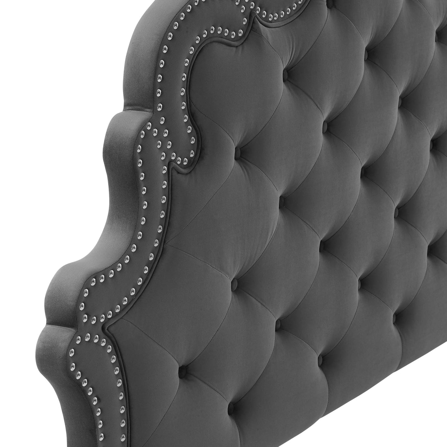 Arabella Button-Tufted Performance Velvet Twin Headboard