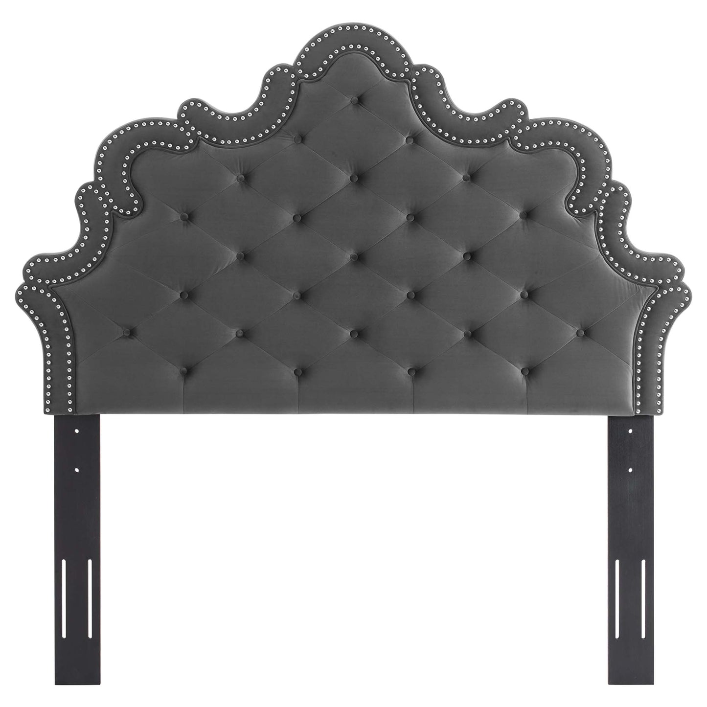 Arabella Button-Tufted Performance Velvet King/California King Headboard