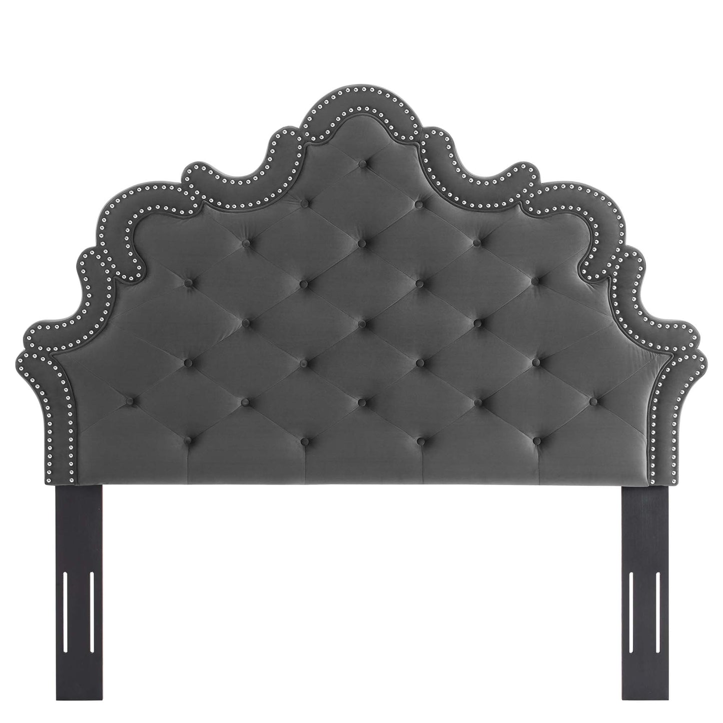 Arabella Button-Tufted Performance Velvet King/California King Headboard