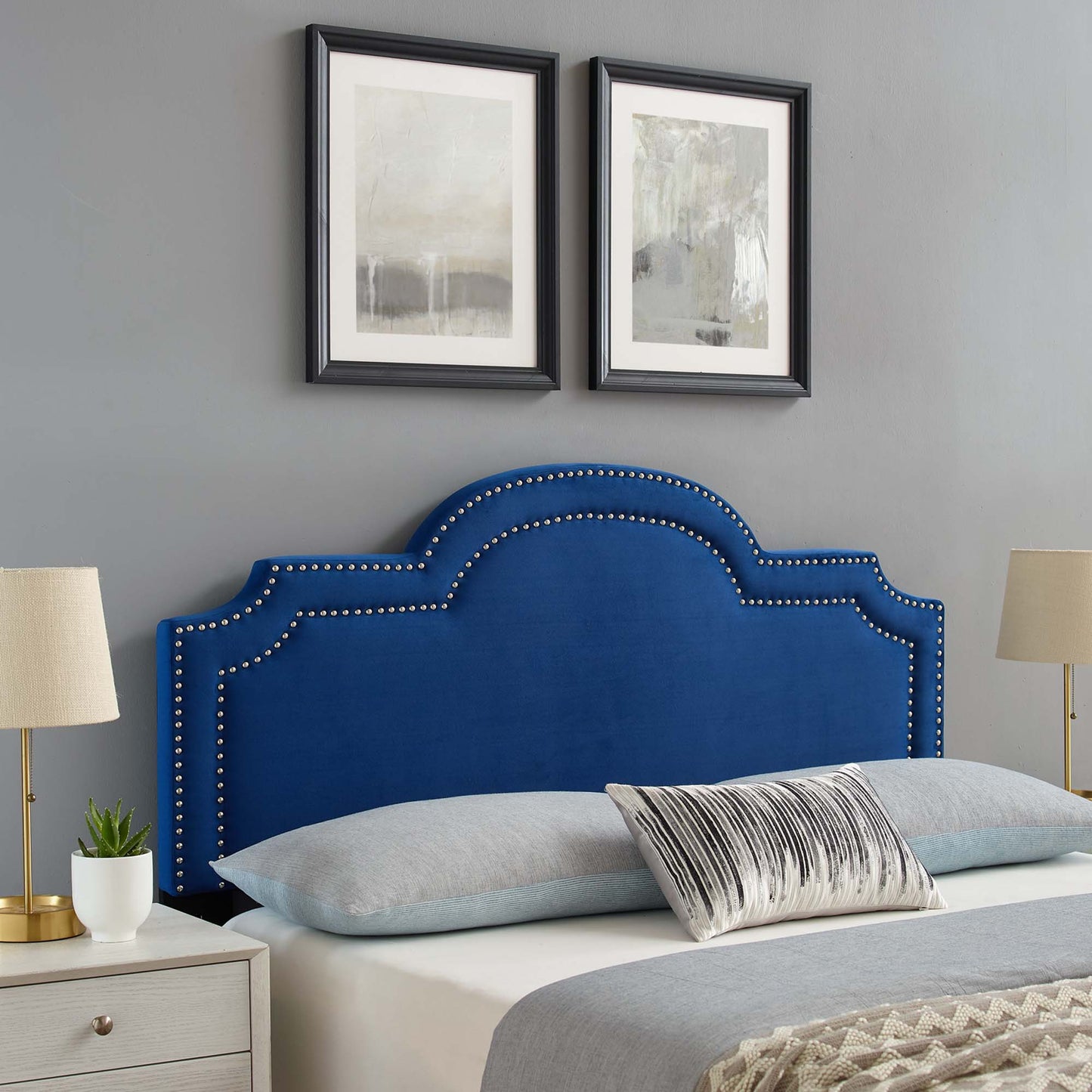 Belinda Performance Velvet King/California King Headboard