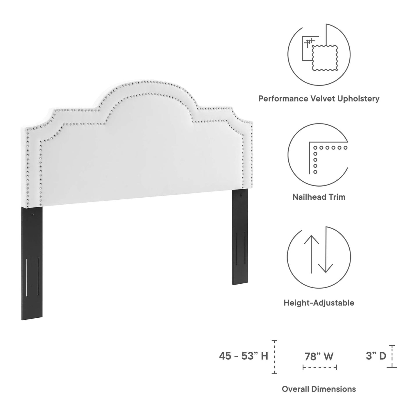 Belinda Performance Velvet King/California King Headboard