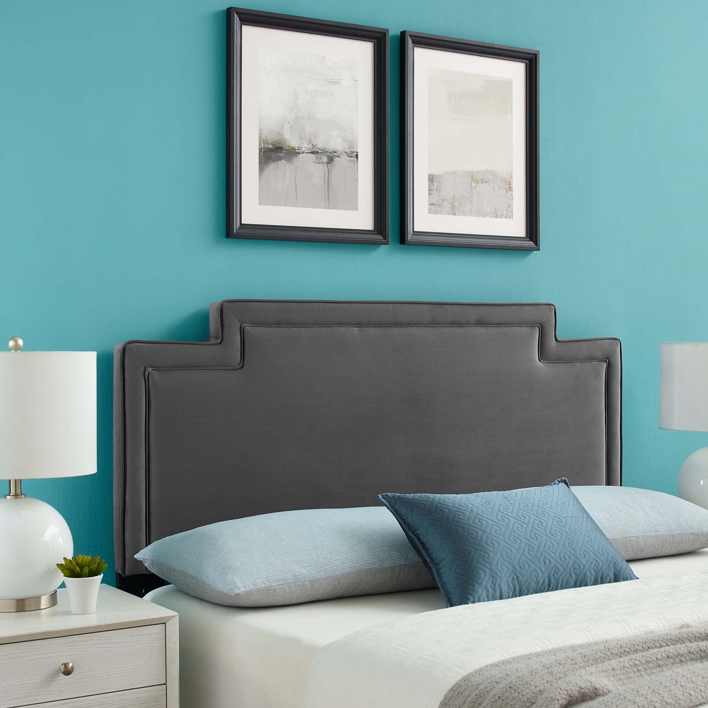 Transfix Performance Velvet Twin Headboard