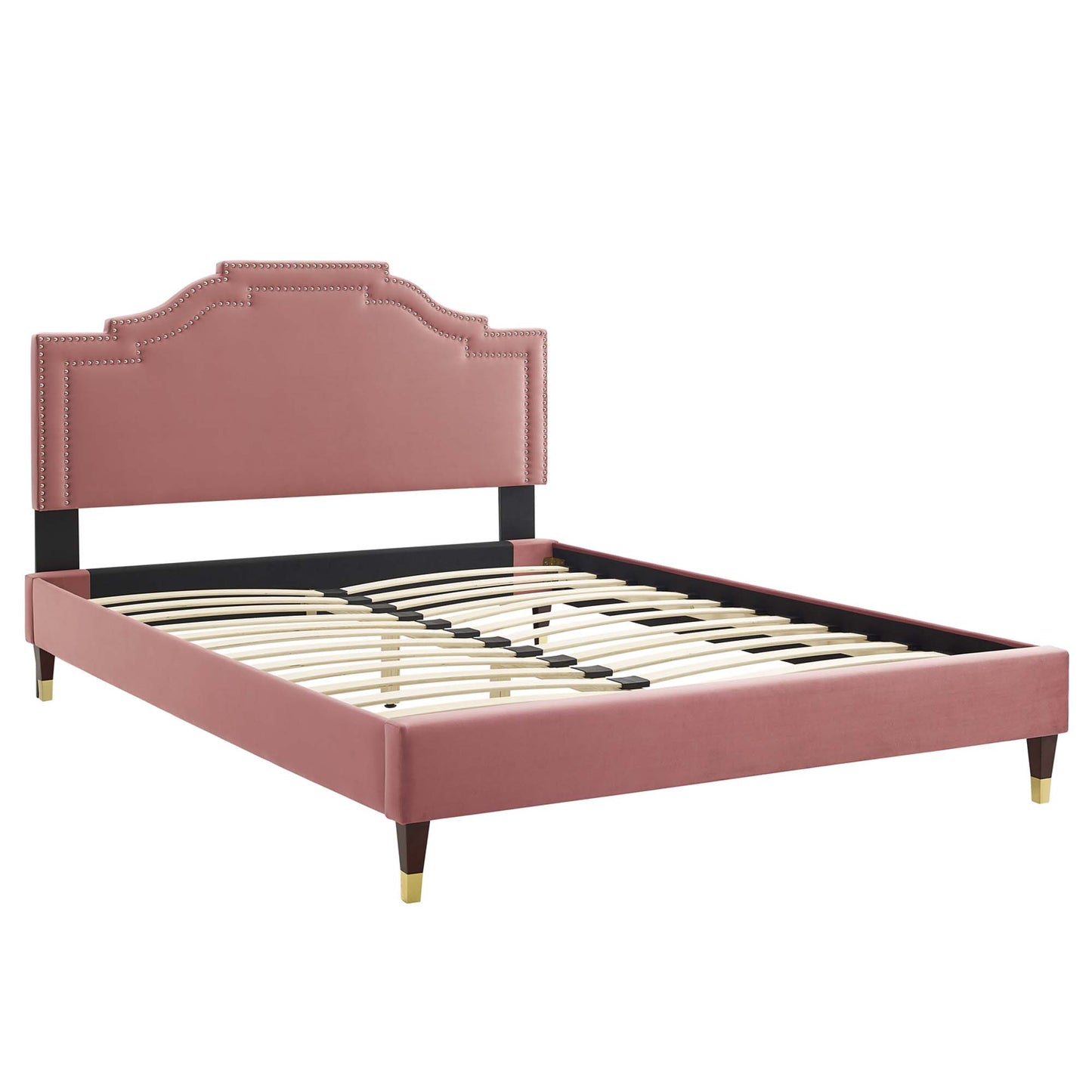 Adelaide Performance Velvet Queen Platform Bed