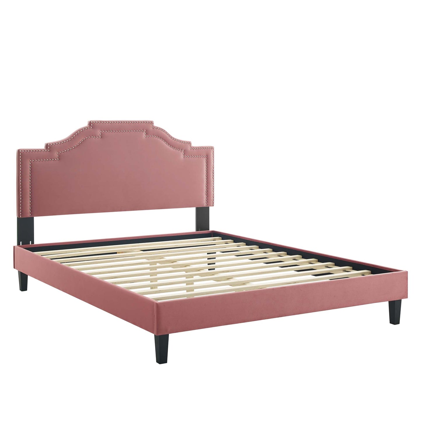 Adelaide Performance Velvet Queen Platform Bed