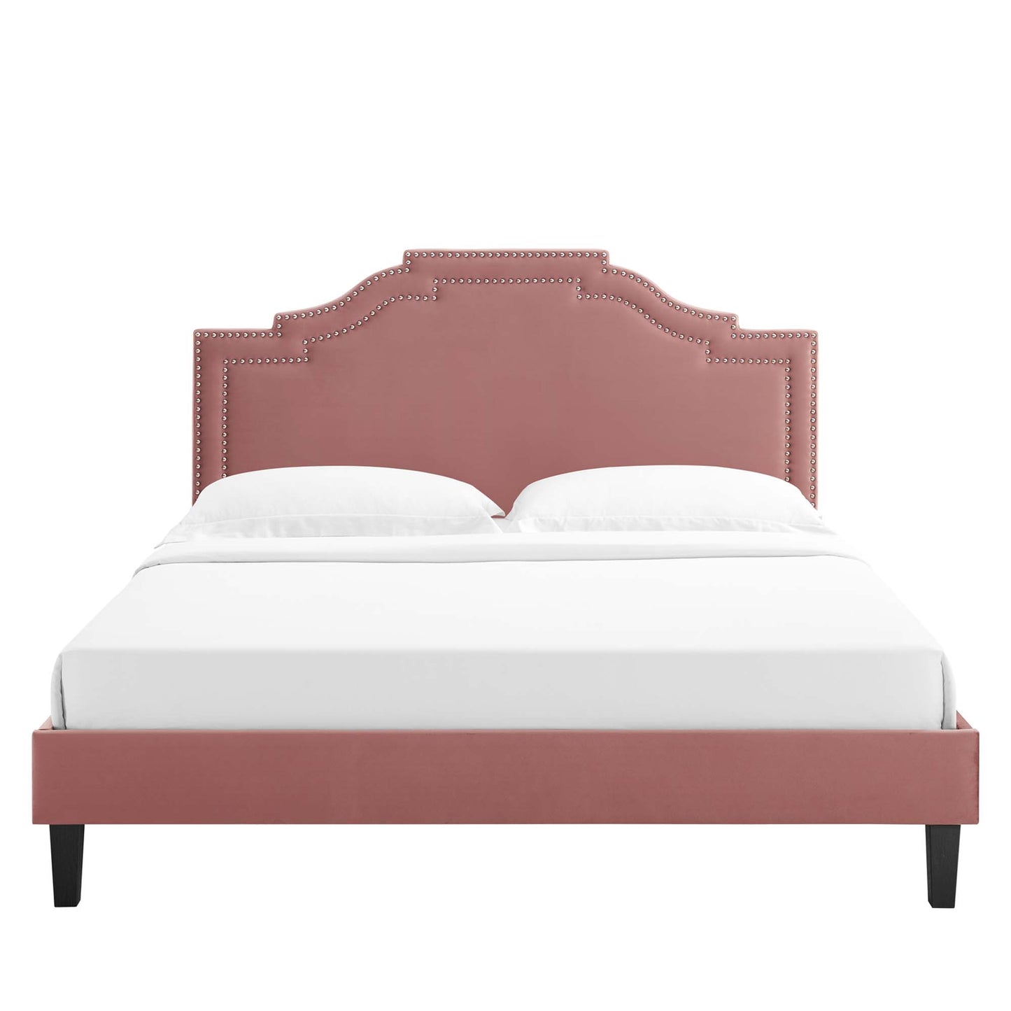 Adelaide Performance Velvet Queen Platform Bed