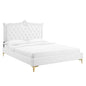 Clara Performance Velvet Queen Platform Bed