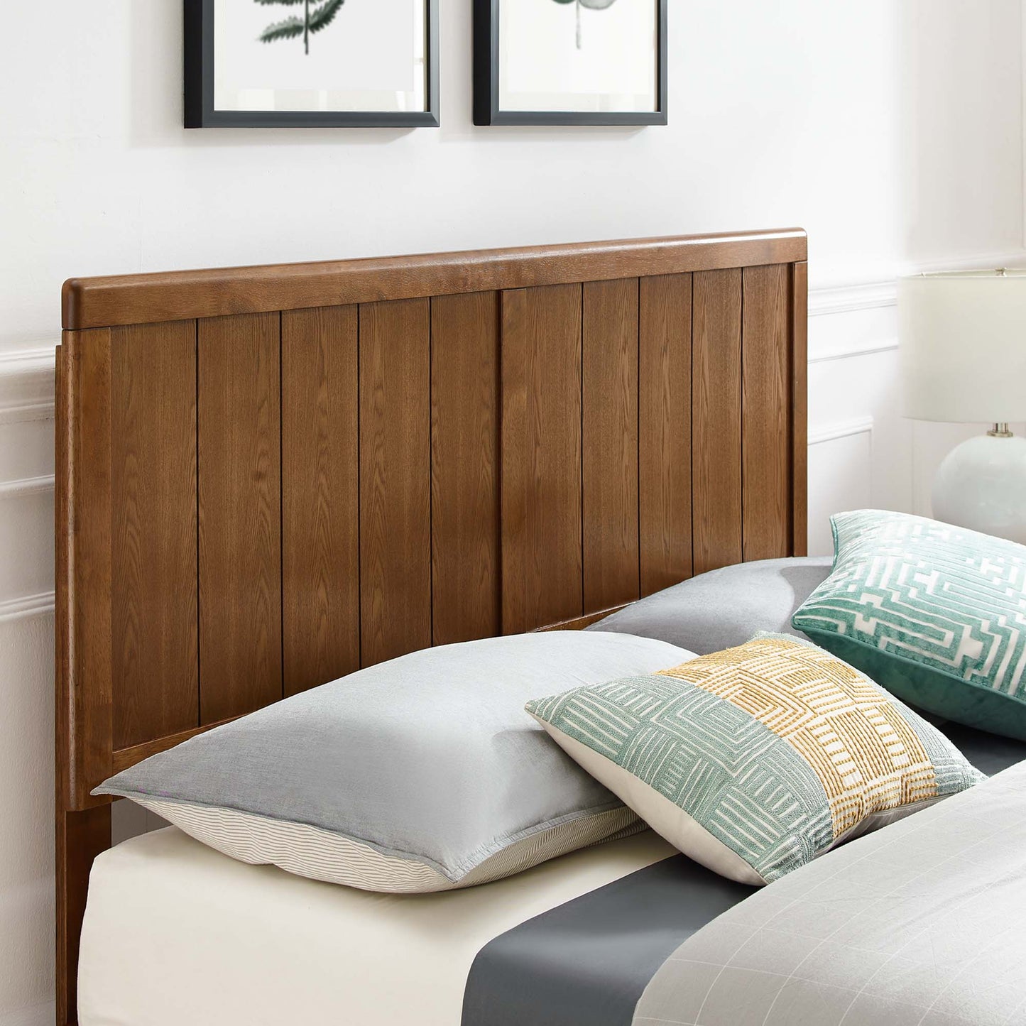 Alana Wood Twin Platform Bed With Angular Frame