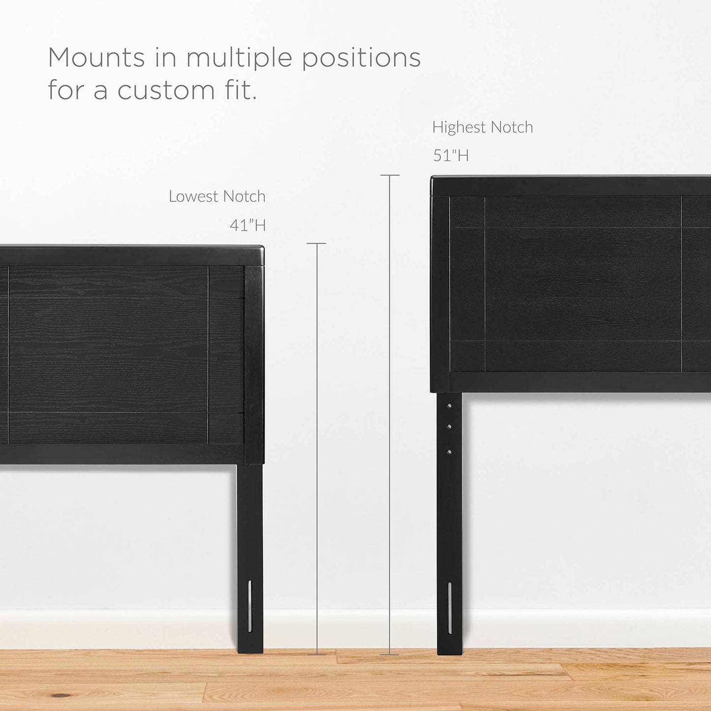 Cama de plataforma completa de madera Marlee con estructura angular de Modway