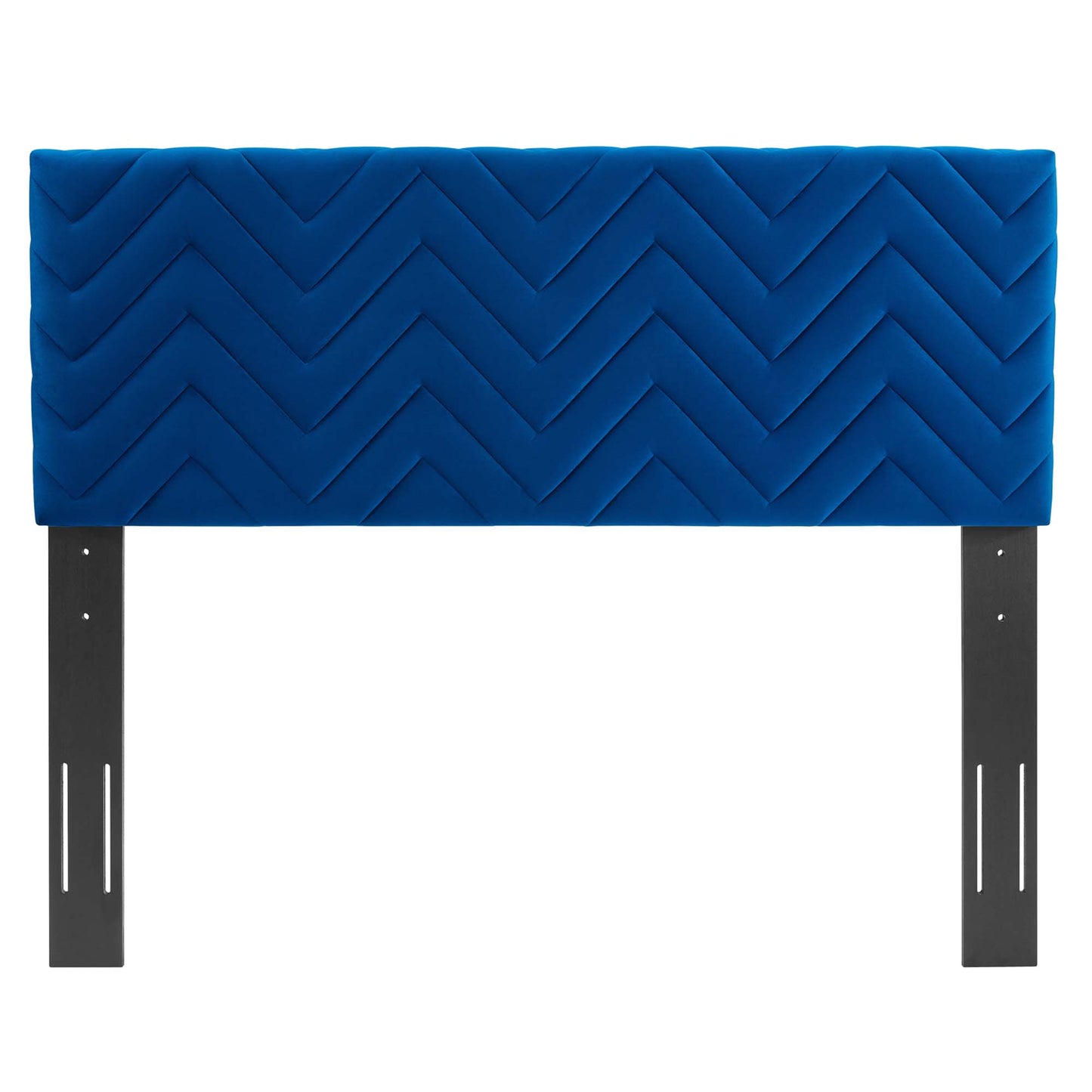 Tête de lit double en velours touffeté Mercy Chevron par Modway