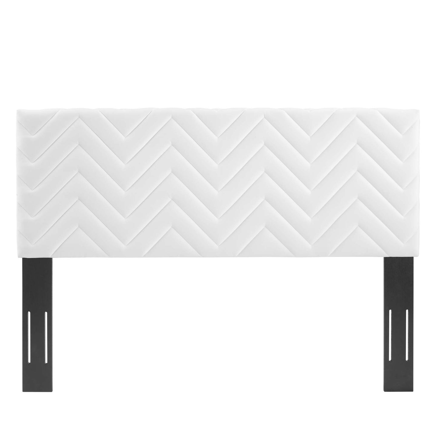 Tête de lit double en velours touffeté Mercy Chevron par Modway