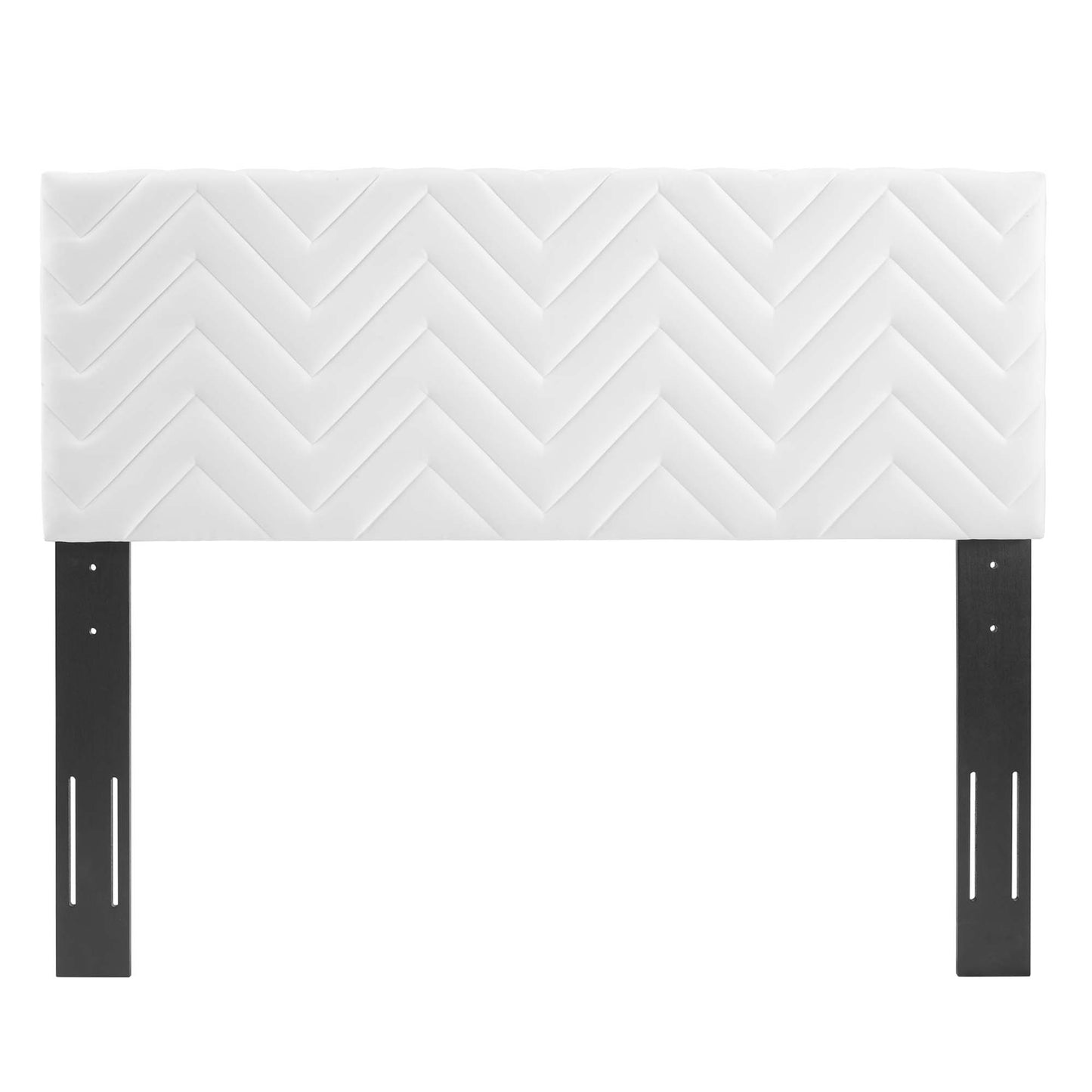 Tête de lit double en velours touffeté Mercy Chevron par Modway