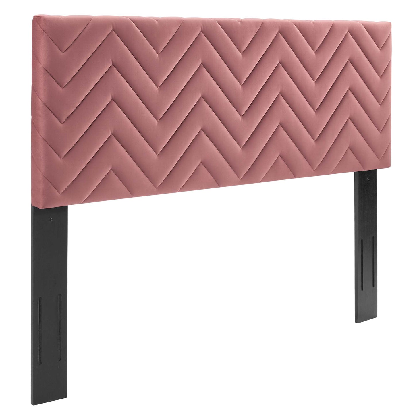 Tête de lit Mercy Chevron en velours touffeté Performance King/California King par Modway