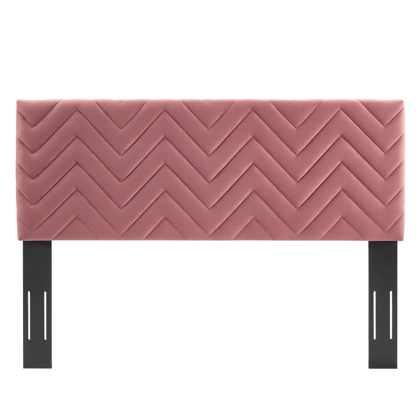 Tête de lit Mercy Chevron en velours touffeté Performance King/California King par Modway