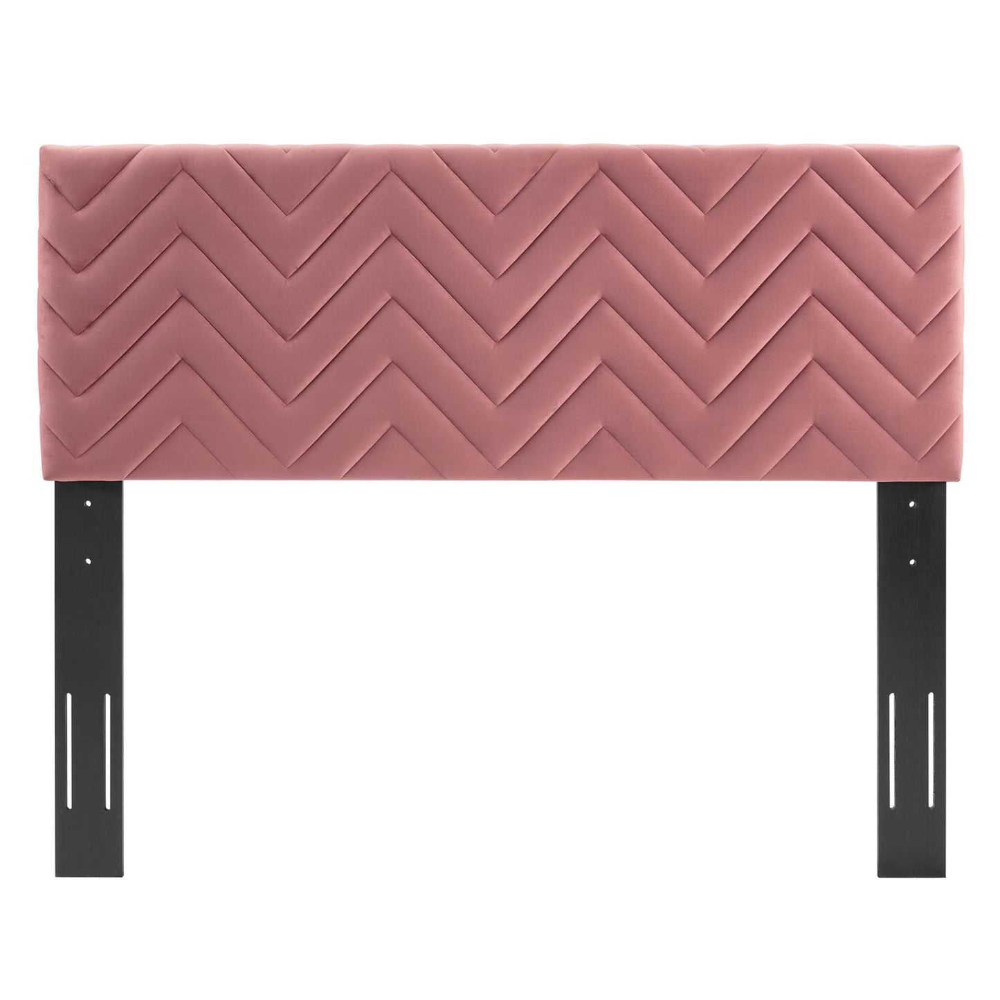 Tête de lit Mercy Chevron en velours touffeté Performance King/California King par Modway