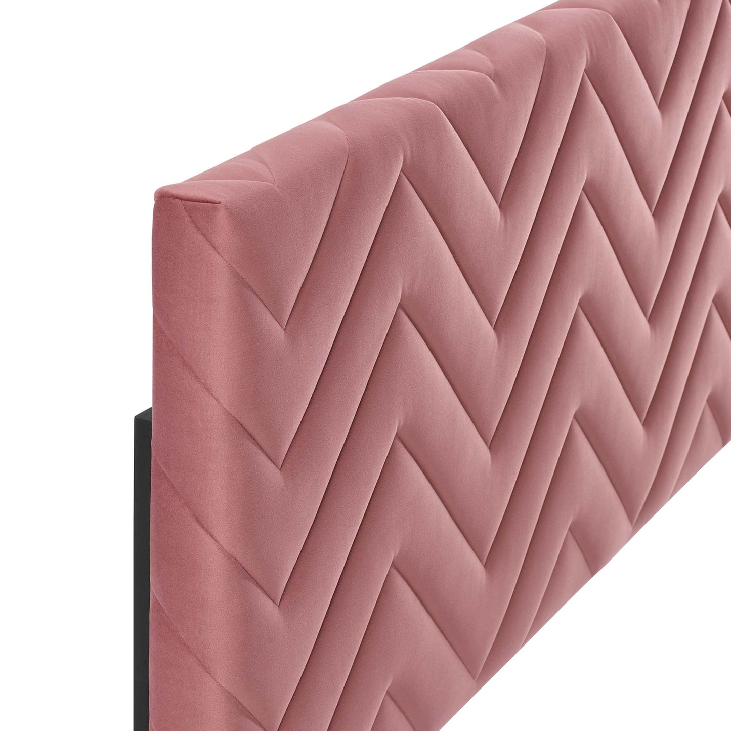 Tête de lit Mercy Chevron en velours touffeté Performance King/California King par Modway