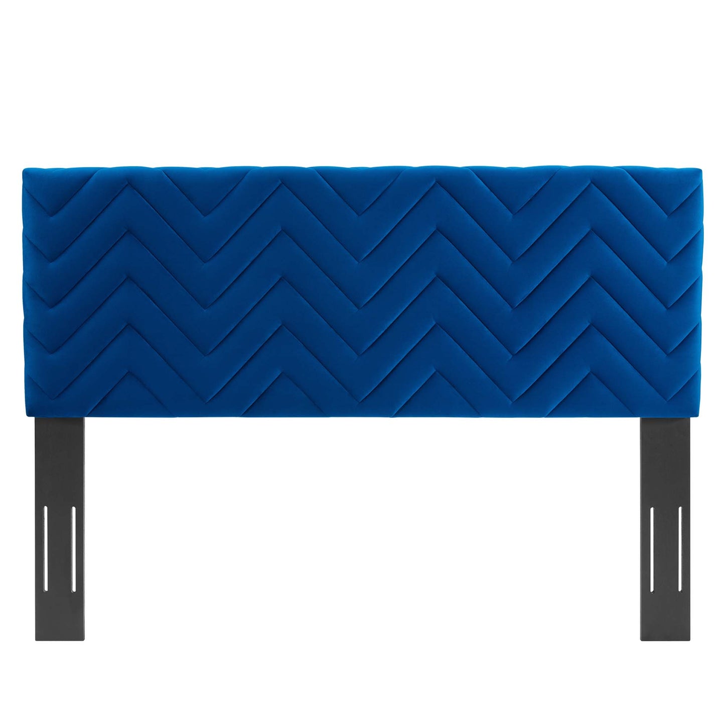 Tête de lit Mercy Chevron en velours touffeté Performance King/California King par Modway