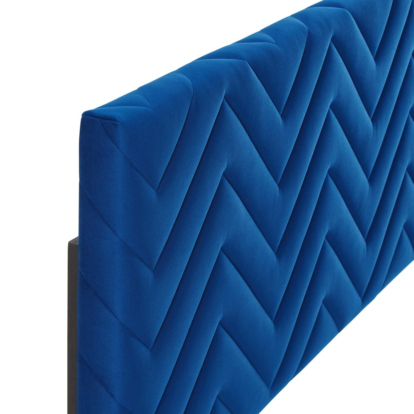 Tête de lit Mercy Chevron en velours touffeté Performance King/California King par Modway