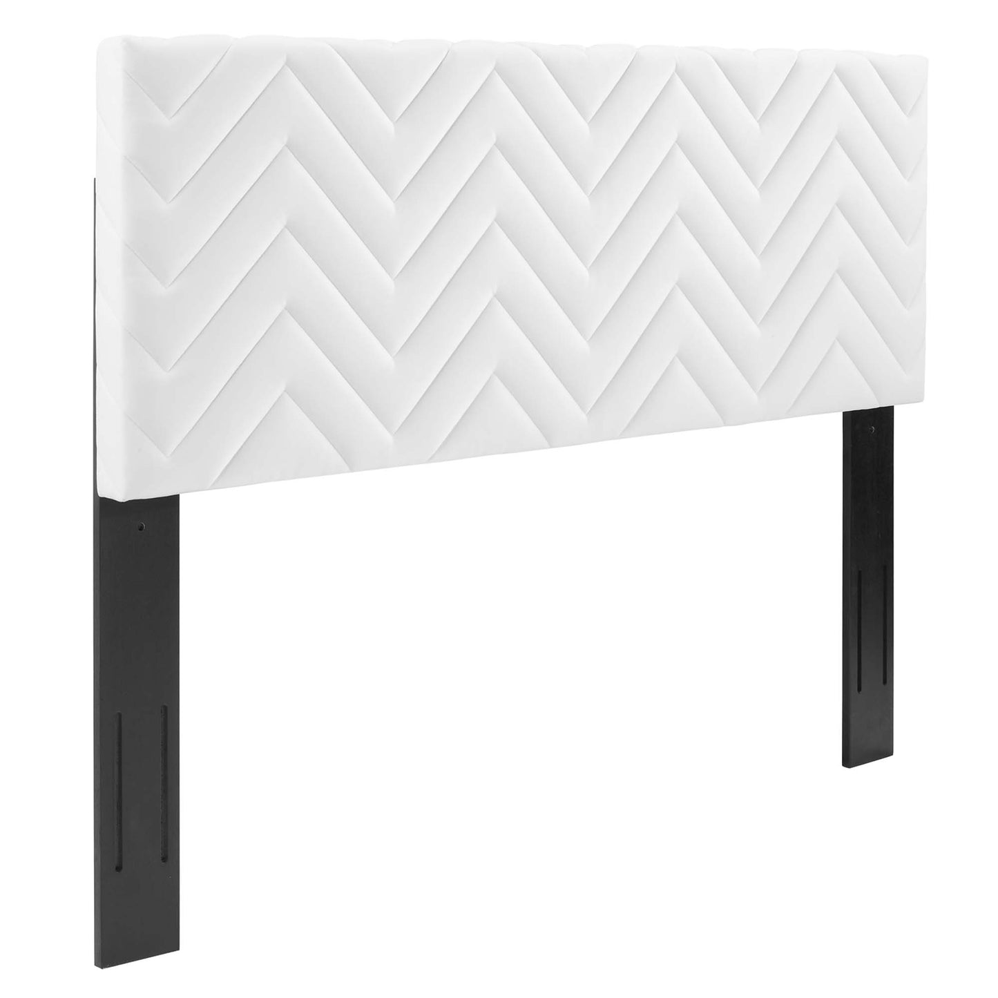 Tête de lit Mercy Chevron en velours touffeté Performance King/California King par Modway