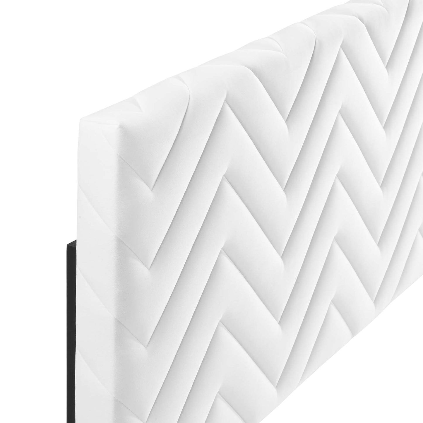 Tête de lit Mercy Chevron en velours touffeté Performance King/California King par Modway