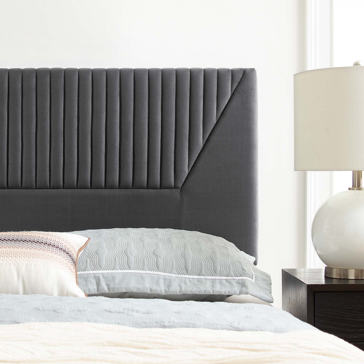 Patience Channel Tufted Performance Velvet Twin Headboard