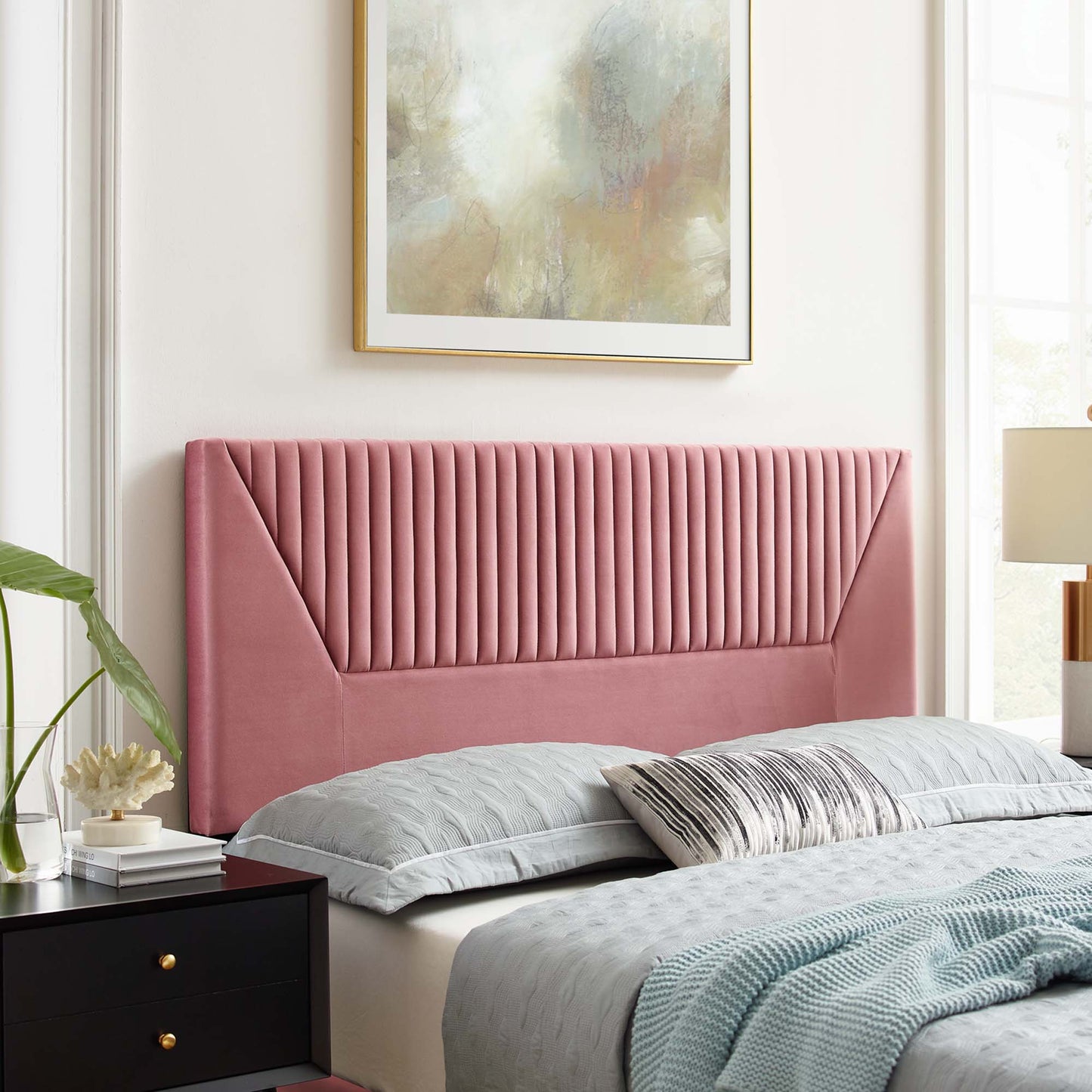 Patience Channel Tufted Performance Velvet Twin Headboard