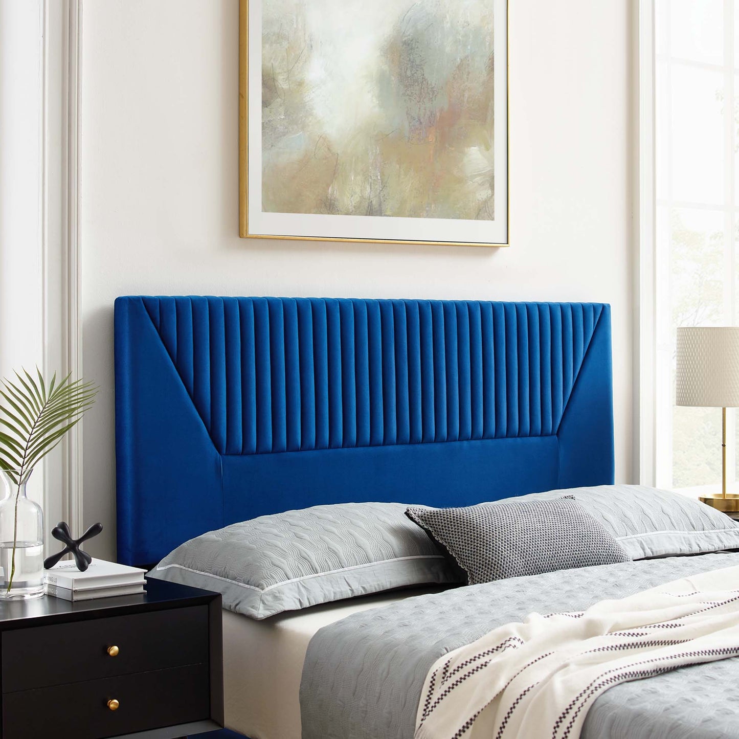 Patience Channel Tufted Performance Velvet Twin Headboard