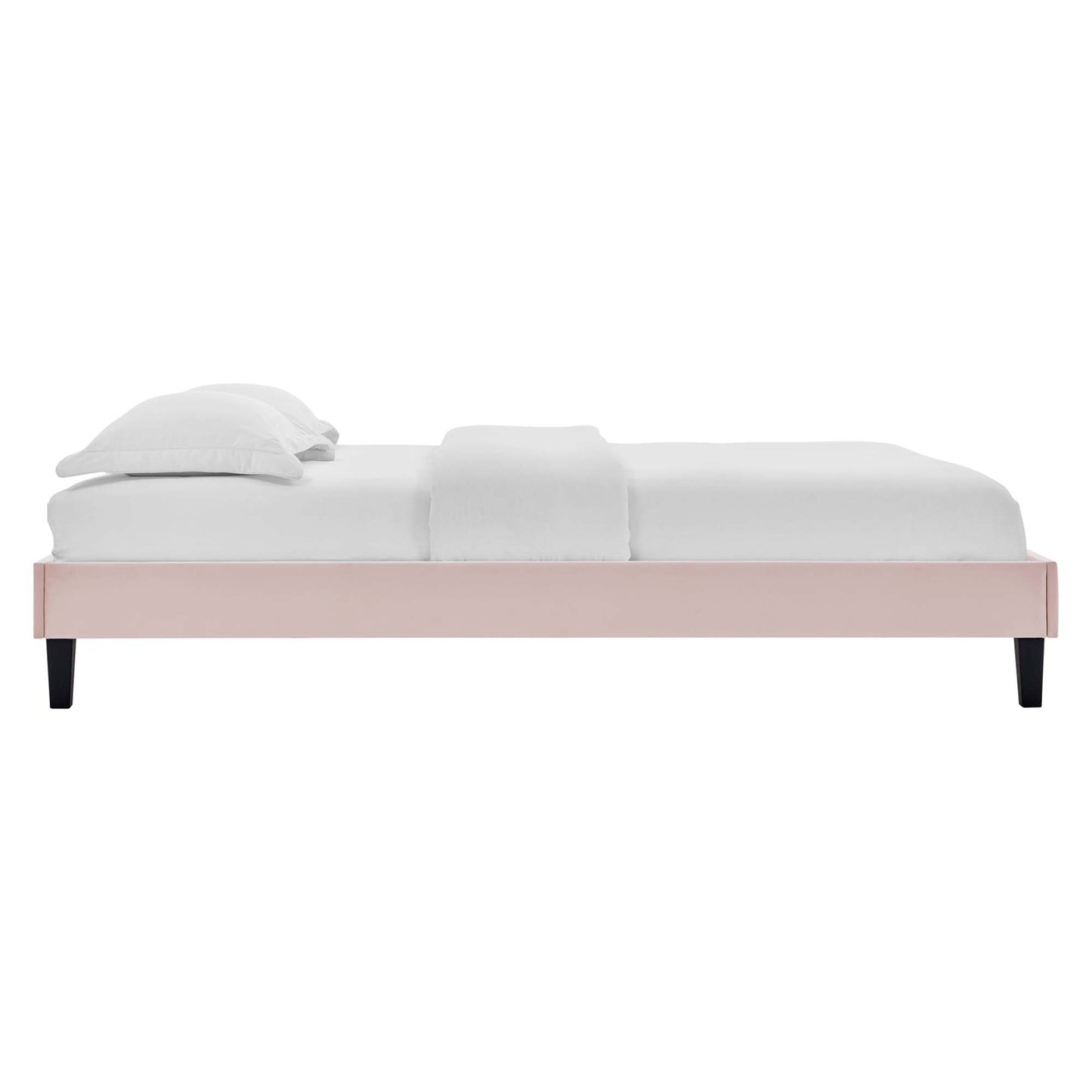 Elise Performance Velvet Queen Platform Bed