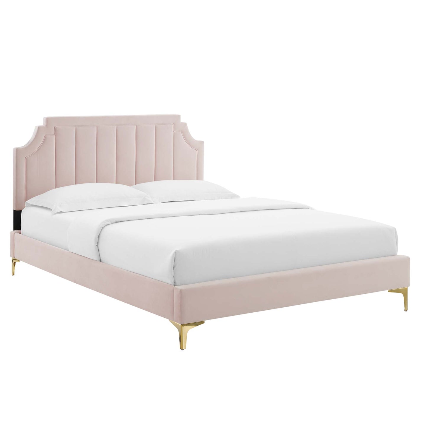 Sienna Performance Velvet Queen Platform Bed