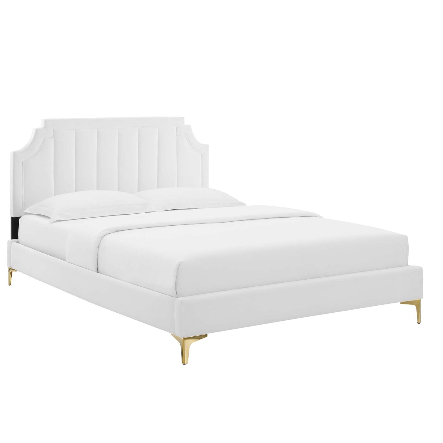 Sienna Performance Velvet Queen Platform Bed