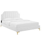 Sienna Performance Velvet Queen Platform Bed