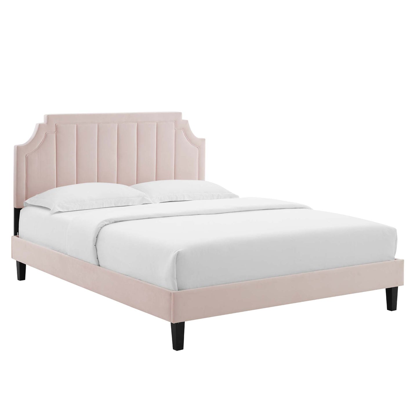 Sienna Performance Velvet Queen Platform Bed