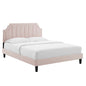 Sienna Performance Velvet Queen Platform Bed