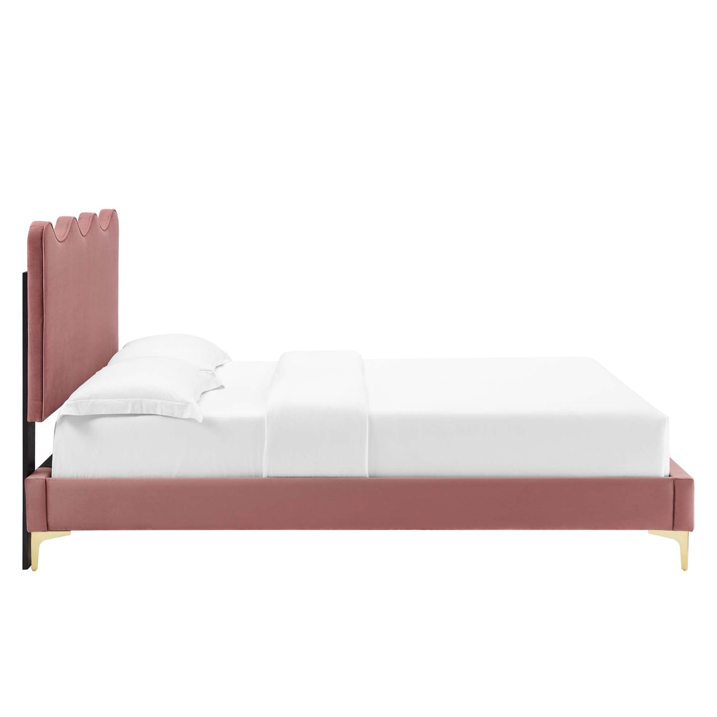 Current Performance Velvet Twin Platform Bed