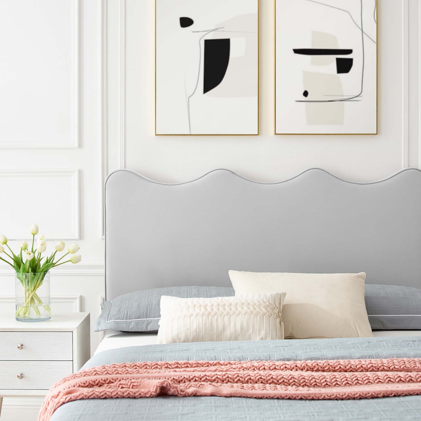 Current Performance Velvet Twin Platform Bed