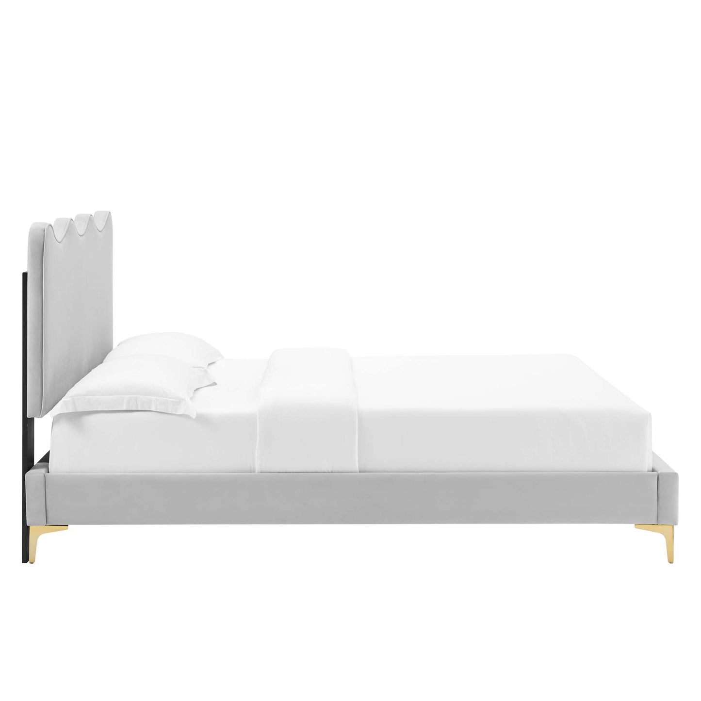 Current Performance Velvet Twin Platform Bed