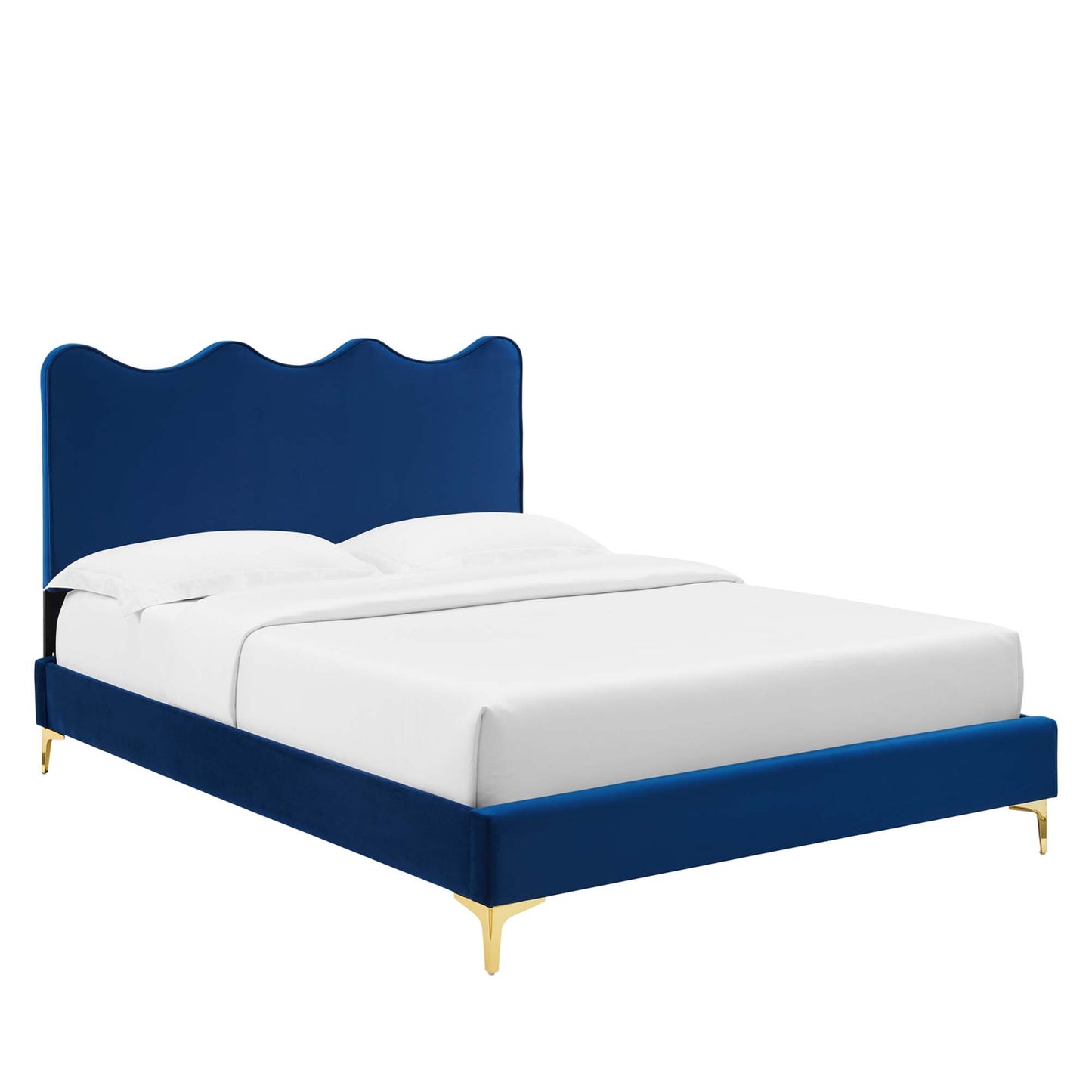 Current Performance Velvet Twin Platform Bed