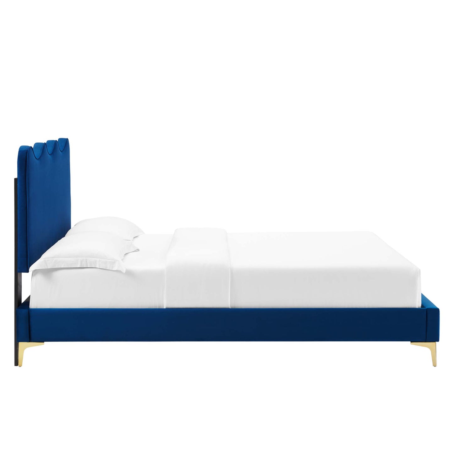 Current Performance Velvet Twin Platform Bed